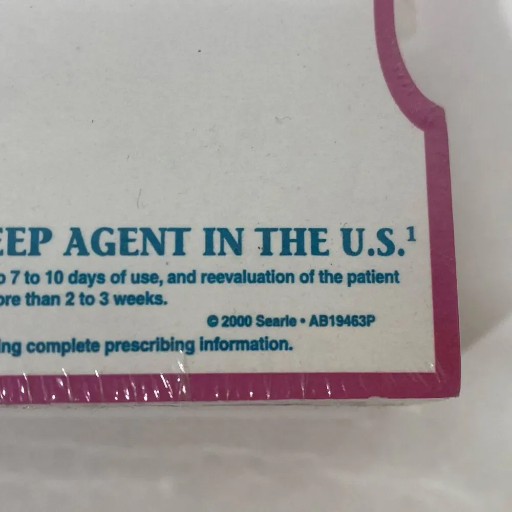 Vtg 2000 Ambien Pharma Adversiting Notepad Paper Pad Collectible Sealed